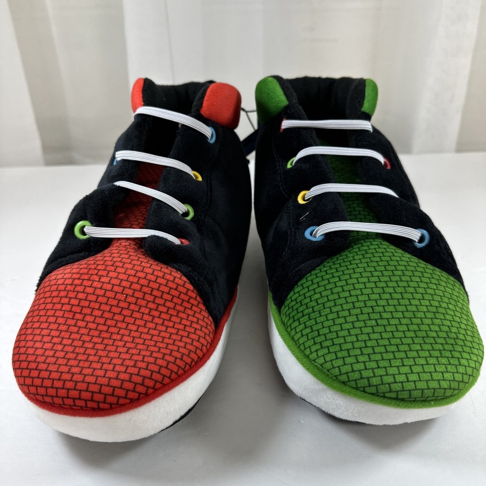 Super Mario Slippers Mario And Luigi Size 4-5 Women's New